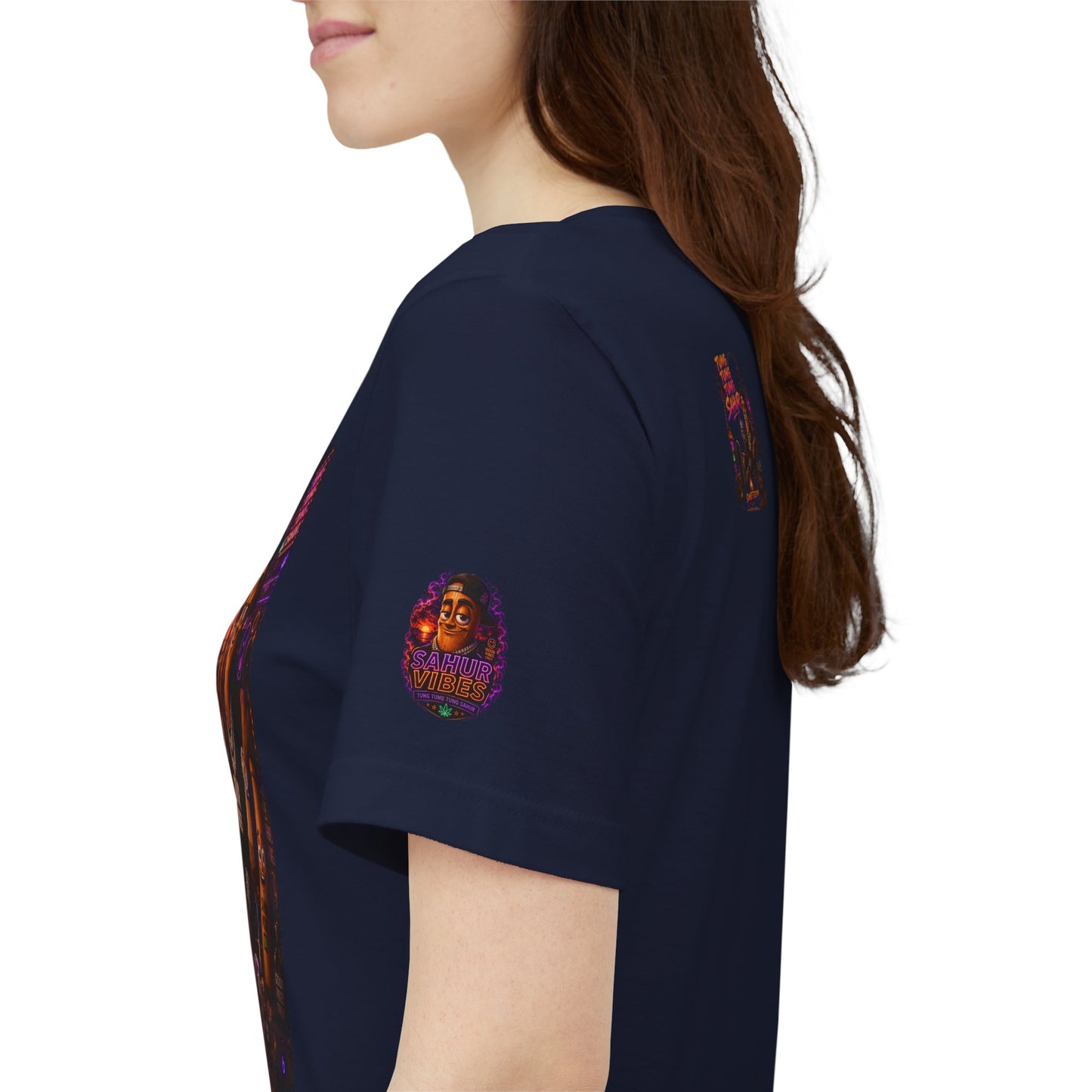 Tung Tung Tung Sahur Laid-Back Nightlife Graphic Tee — "Things Take Time" Urban Cartoon Design