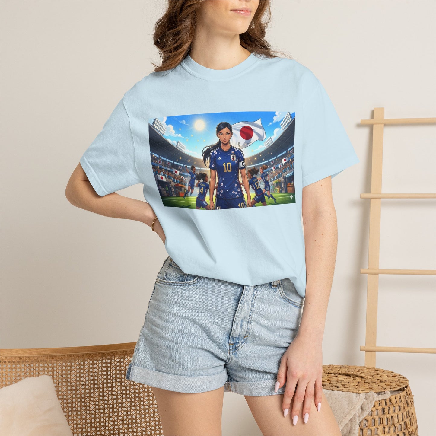 Soccer Player Japan T-Shirt — Japan Flag Soccer Fan Tee