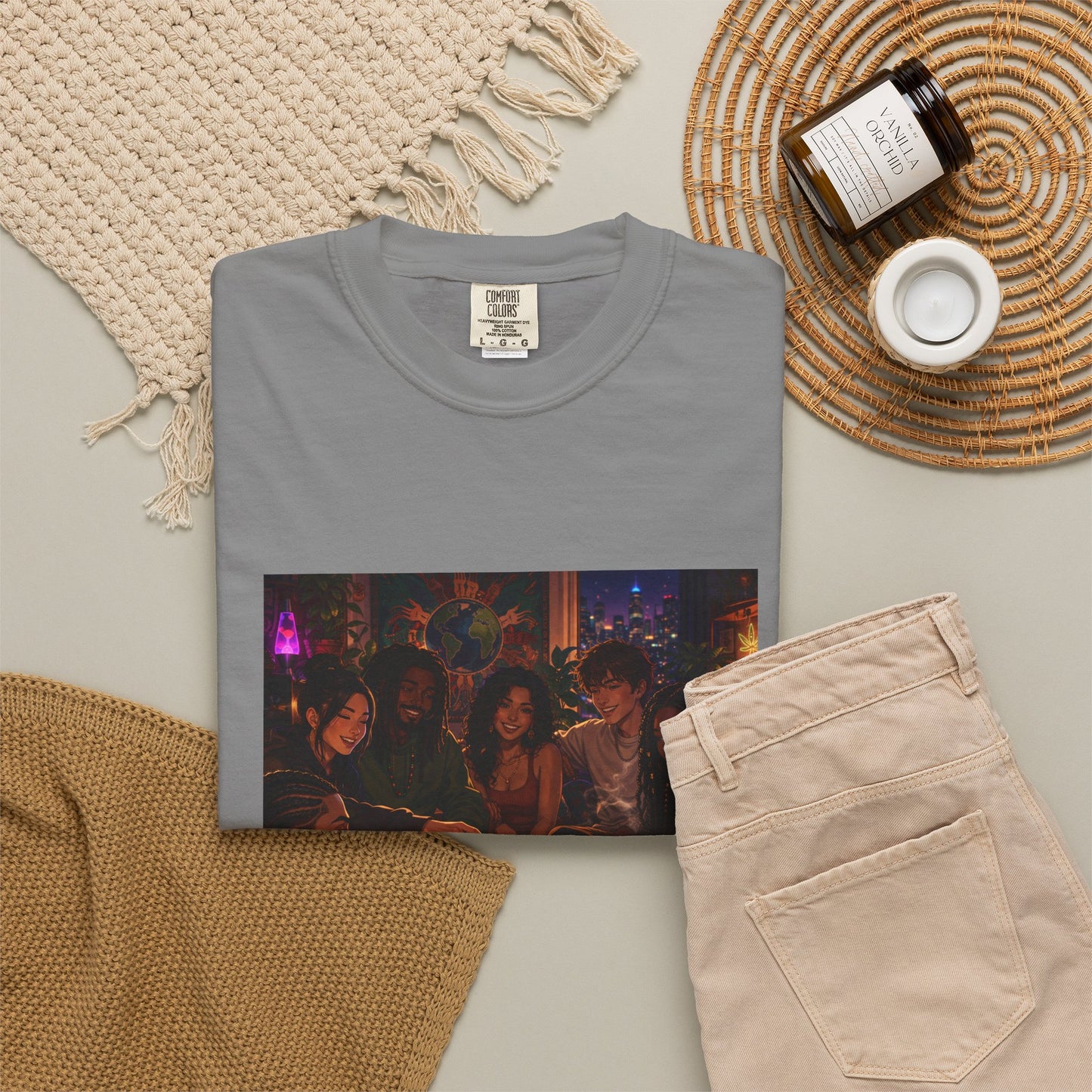 OUR MEMORIES - Vintage Night Party Scene T-Shirt