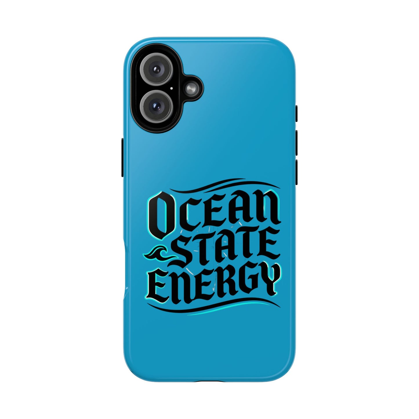 Ocean State Energy Phone Case — Tough Protective iPhone Cover with Nautical Script