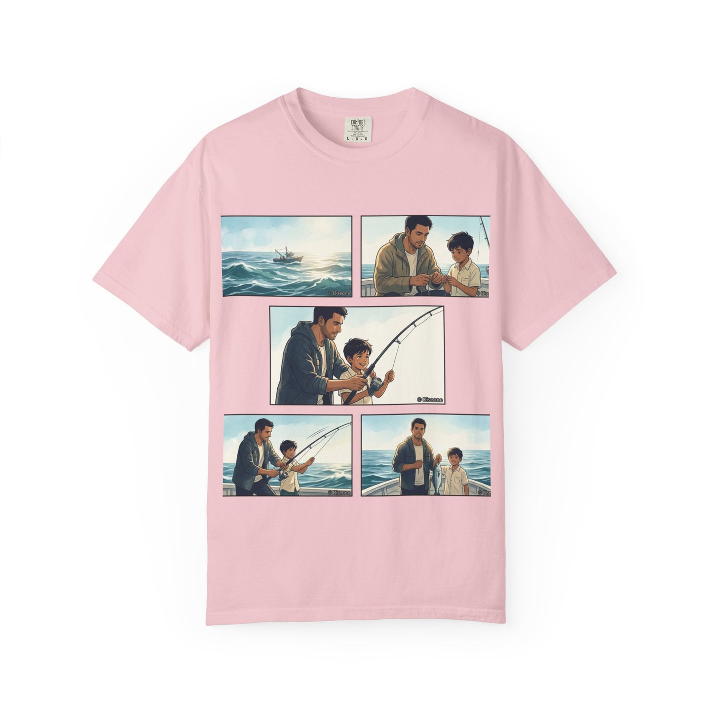 MORNING TIDES” (FATHER & SON EDITION) T-Shirt — Dad & Son Beach Fishing Graphic Tee
