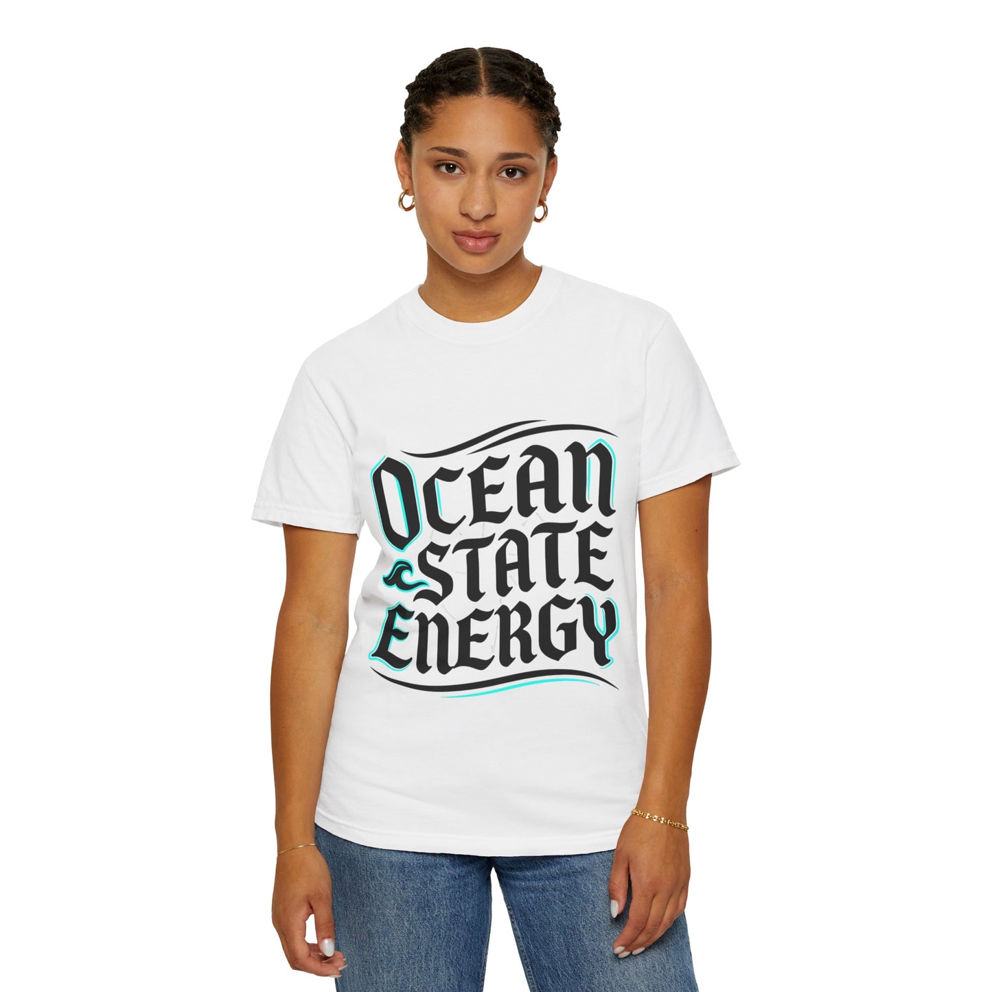 Ocean State Energy T-Shirt — Nautical Script Graphic Tee
