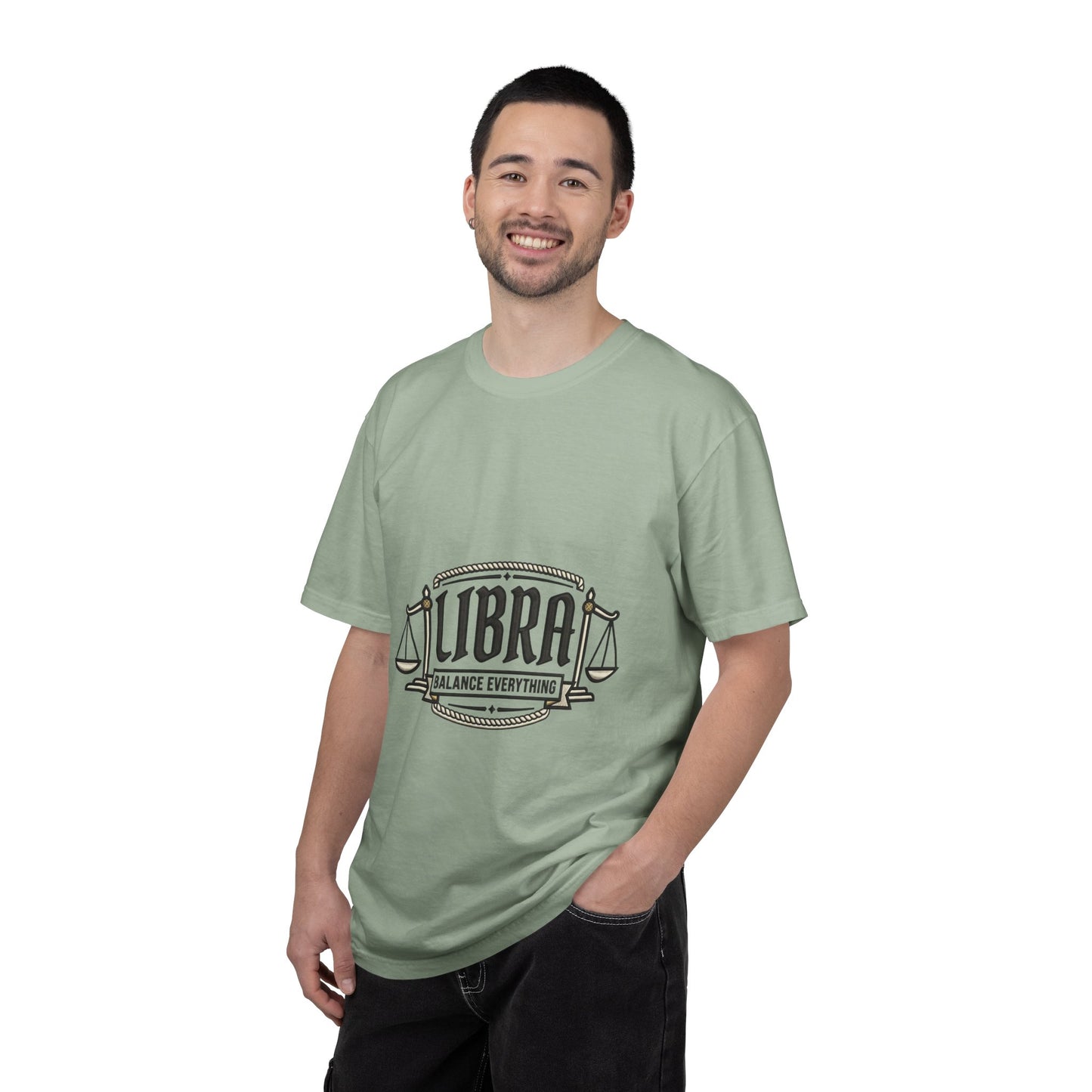 Libra Zodiac T-Shirt — "Balance Everything" Scales Design