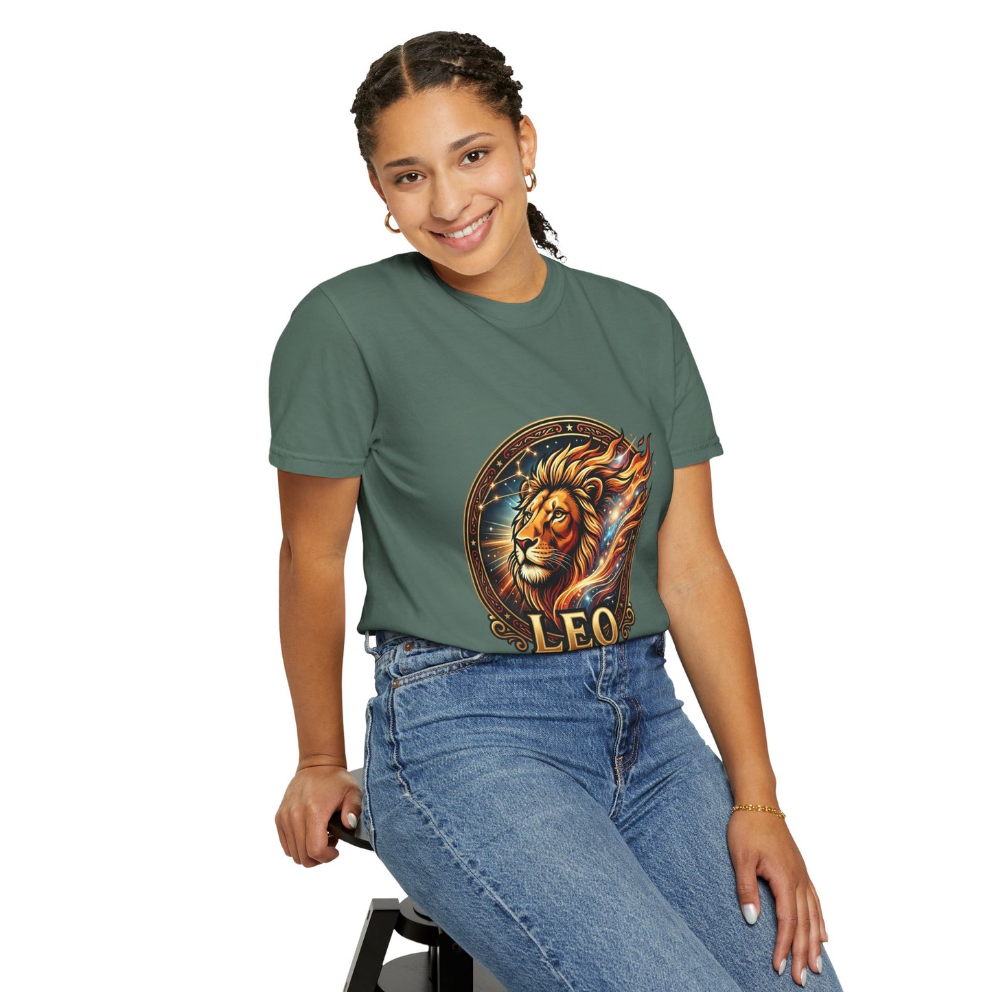 Leo 'Born to Lead' T-Shirt — Bold Zodiac Lion Graphic Tee