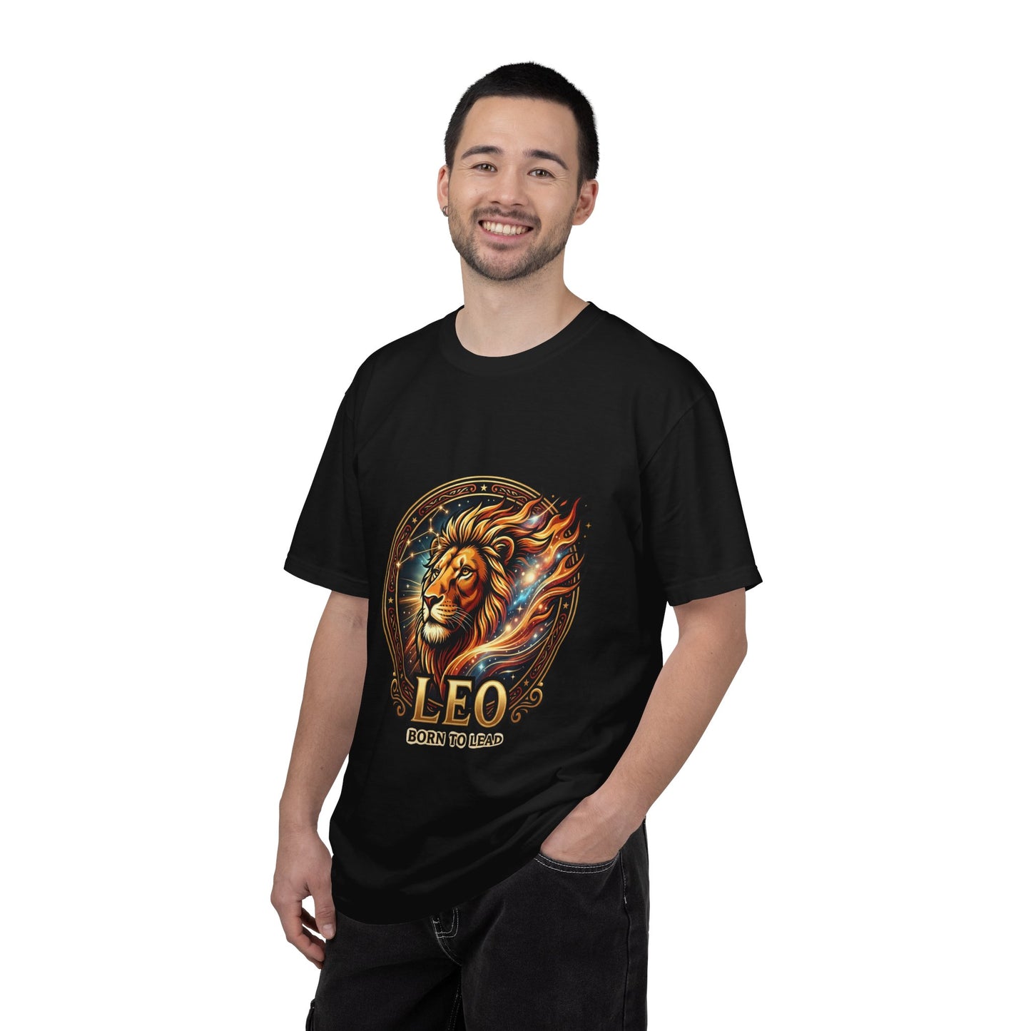 Leo 'Born to Lead' T-Shirt — Bold Zodiac Lion Graphic Tee