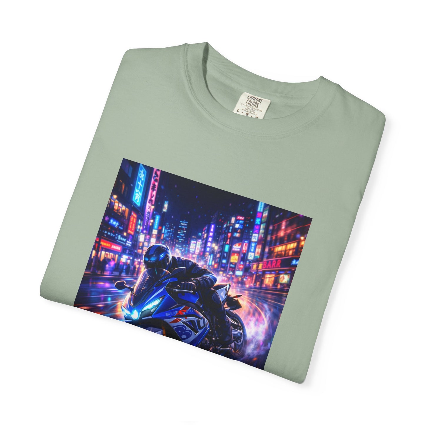 Suzuki GSX-R1000-NEON NIGHT RUN -  T-Shirt — Neon Night Rider Graphic Tee