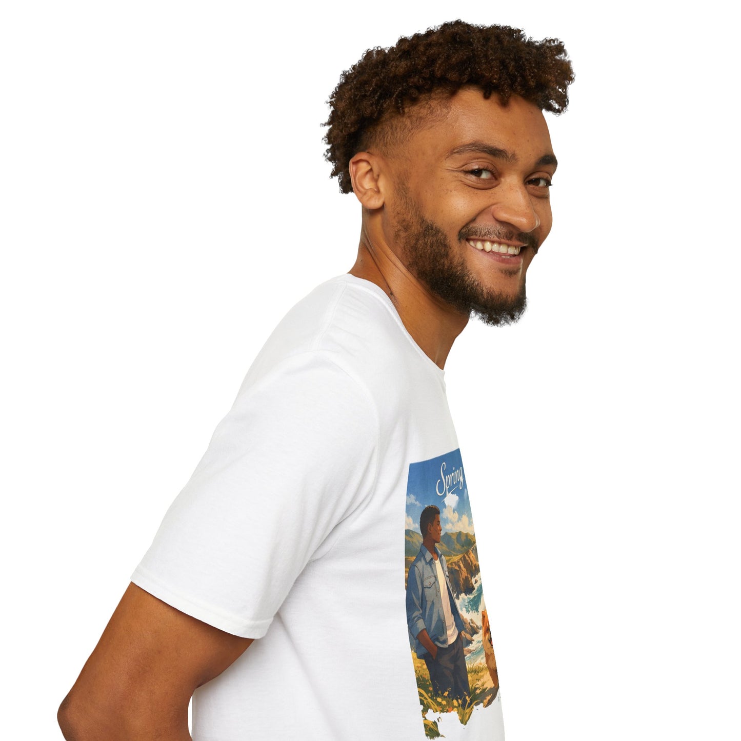 Spring of Us T-Shirt — Romantic Coastal Illustration Tee