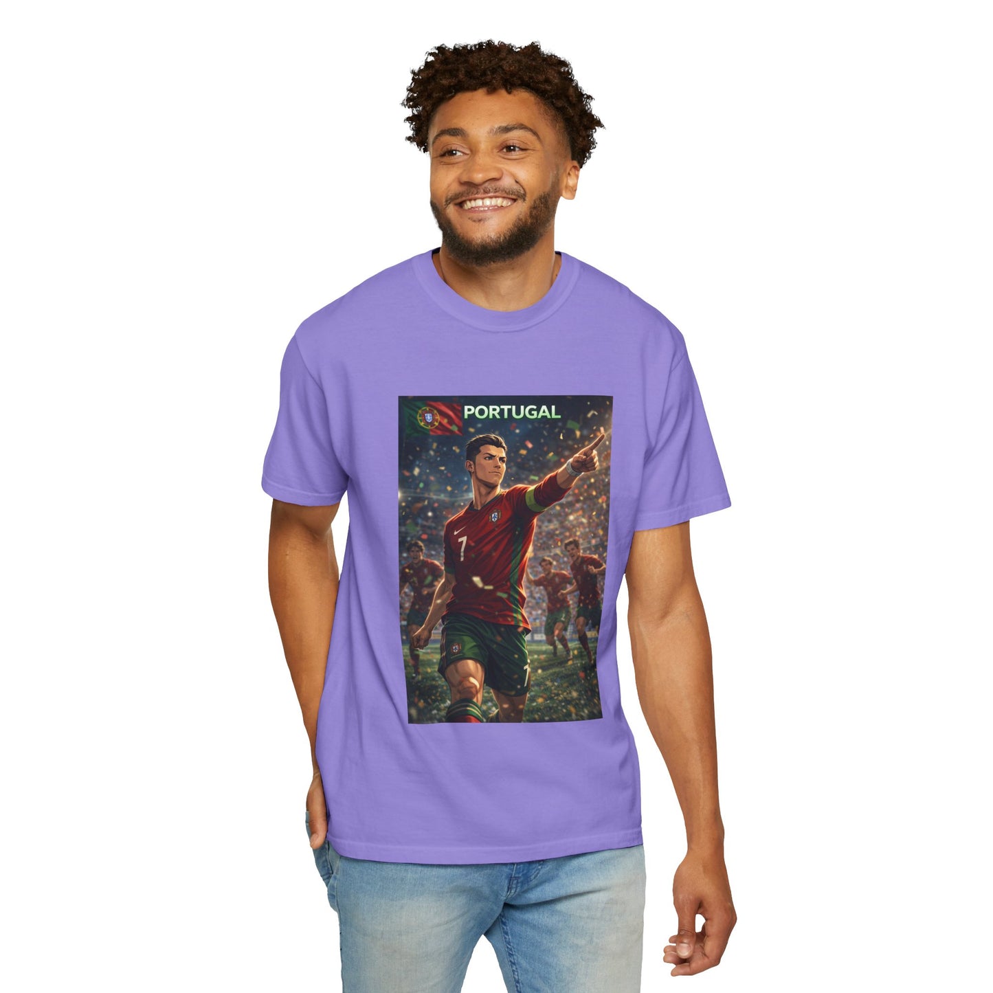 Portugal Soccer Poster T-Shirt — Cristiano Ronaldo Tribute Tee