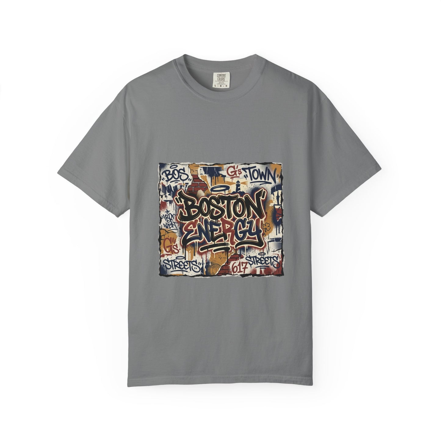 Boston Graffiti Tee — Urban Street Art T‑Shirt