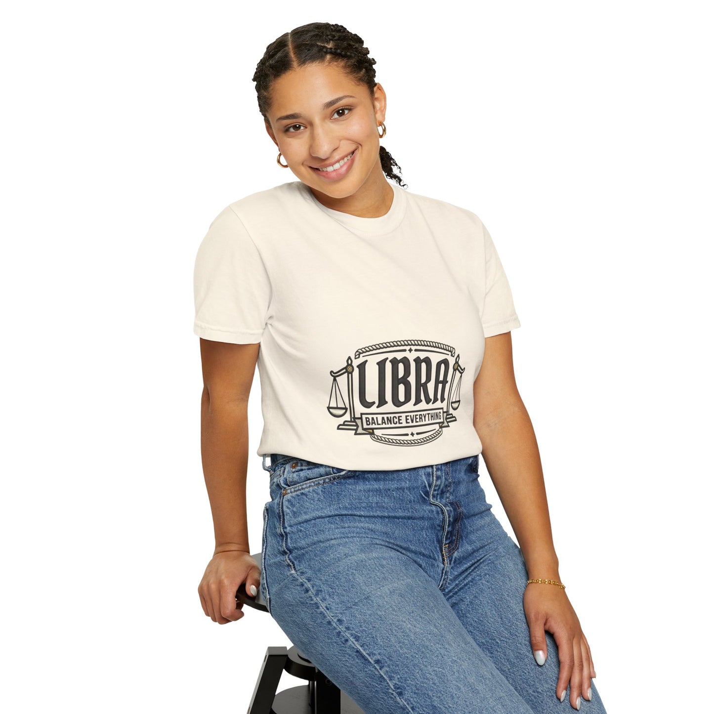 Libra Zodiac T-Shirt — "Balance Everything" Scales Design