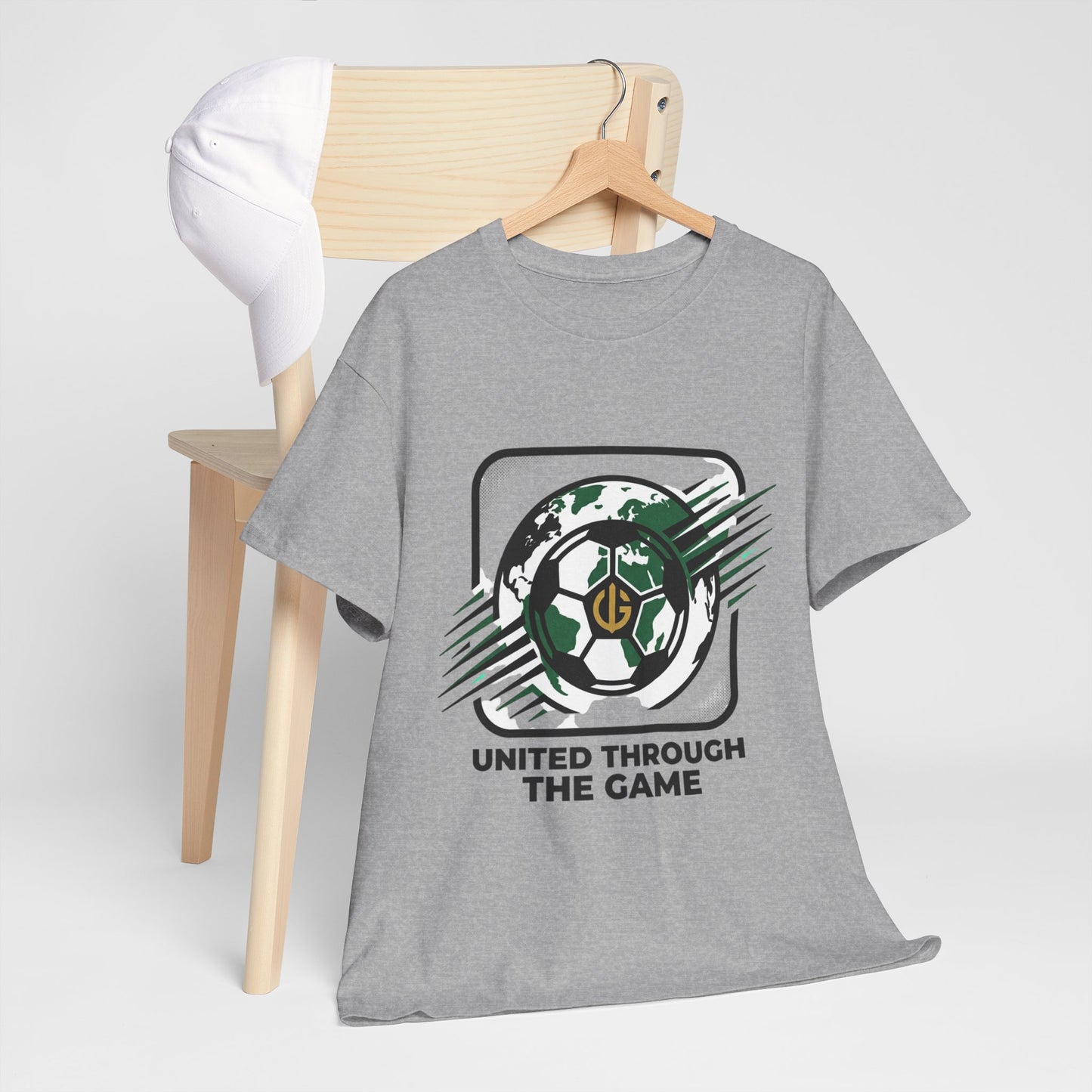Soccer T-Shirt — "United Through the Game" Graphic Tee