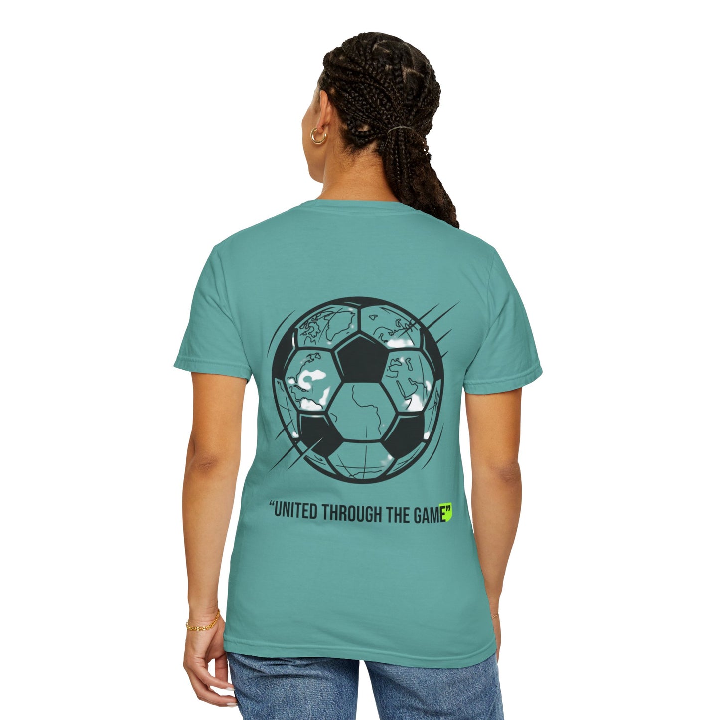 Soccer Unity T-Shirt — "United Through the Game" Graphic Tee