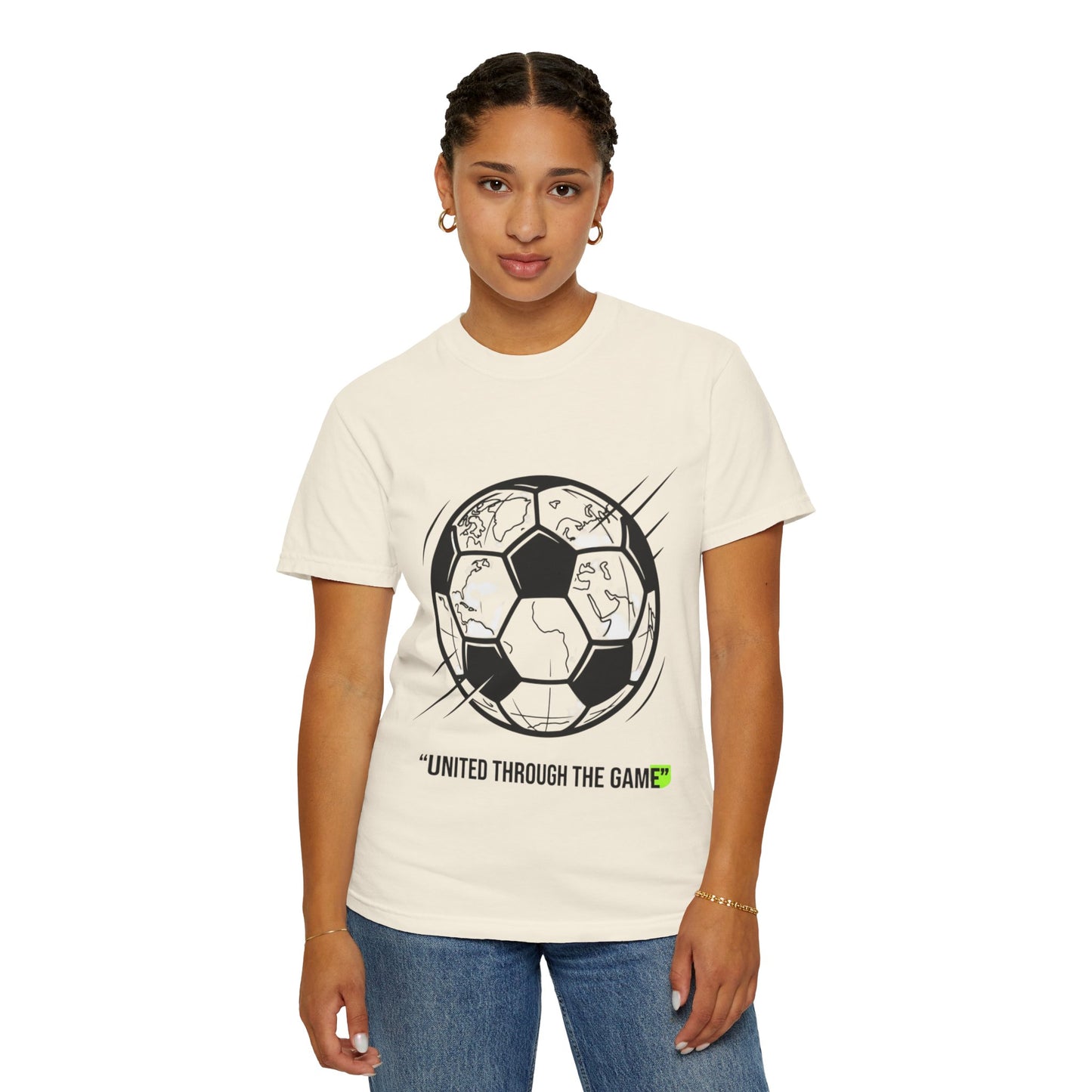Soccer Unity T-Shirt — "United Through the Game" Graphic Tee