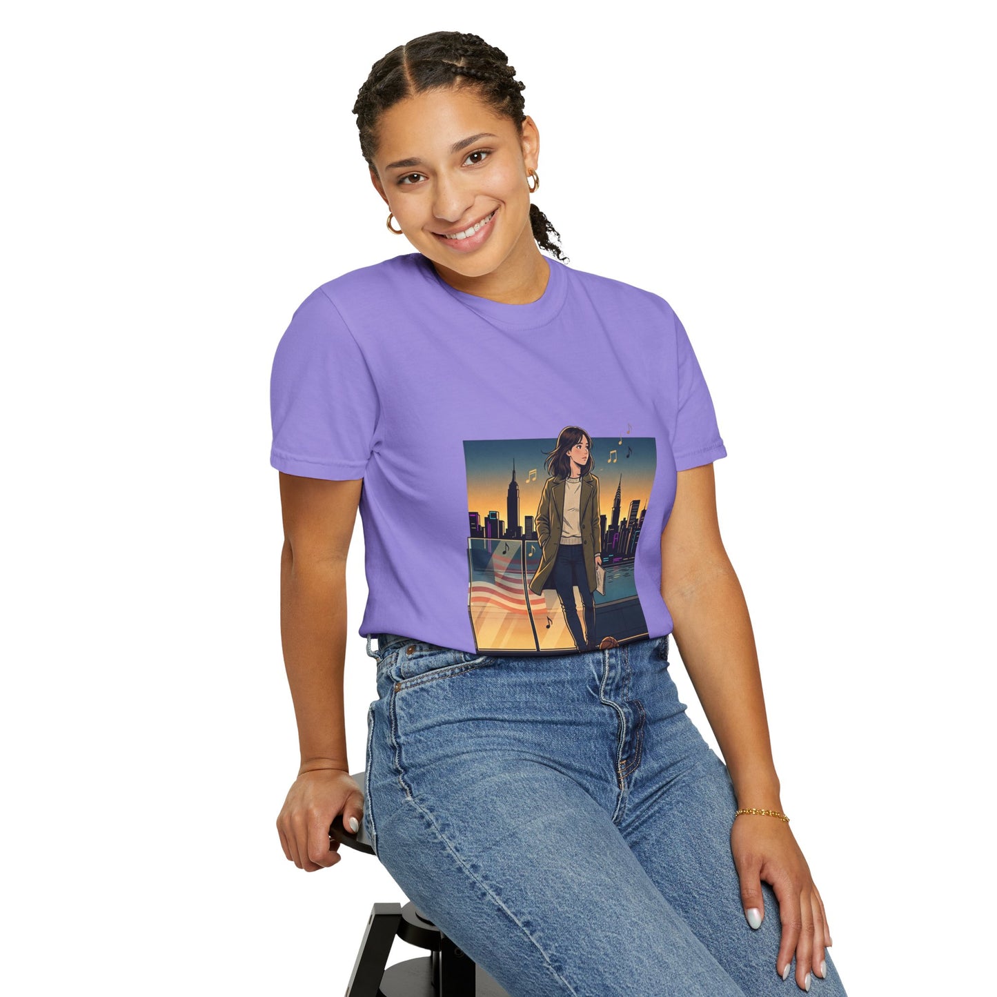 GLOBAL ENERGY: HER CITY, HER STORY— City Sunset Graphic T-Shirt