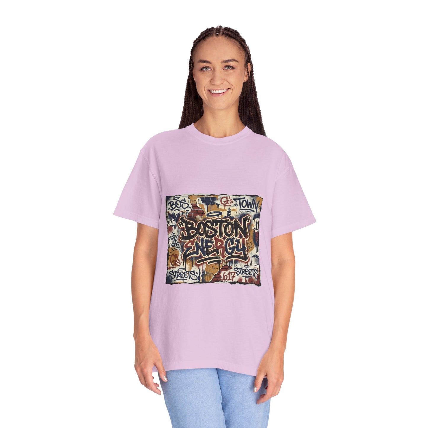 Boston Graffiti Tee — Urban Street Art T‑Shirt