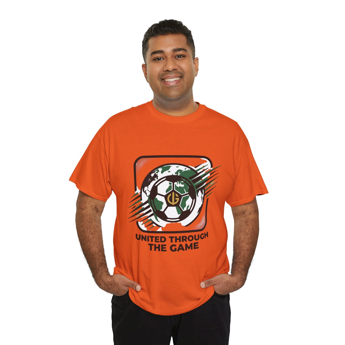 Soccer T-Shirt — "United Through the Game" Graphic Tee