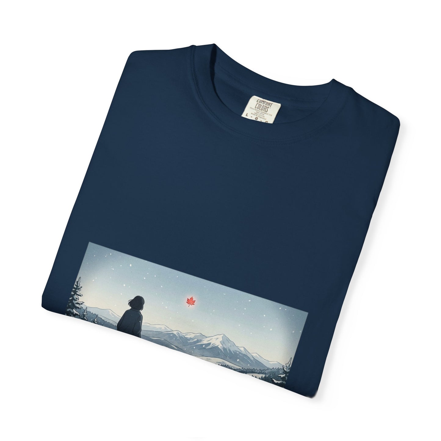 T-Shirt — Wanderer in Snowy Mountains Graphic Tee