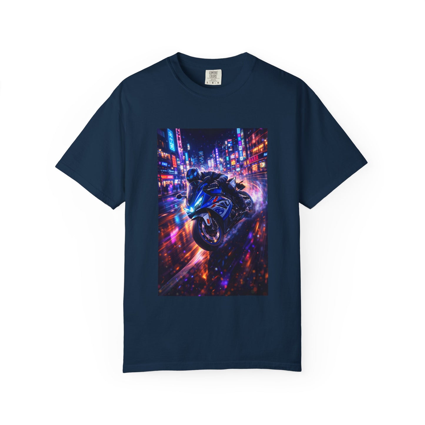 Suzuki GSX-R1000-NEON NIGHT RUN -  T-Shirt — Neon Night Rider Graphic Tee