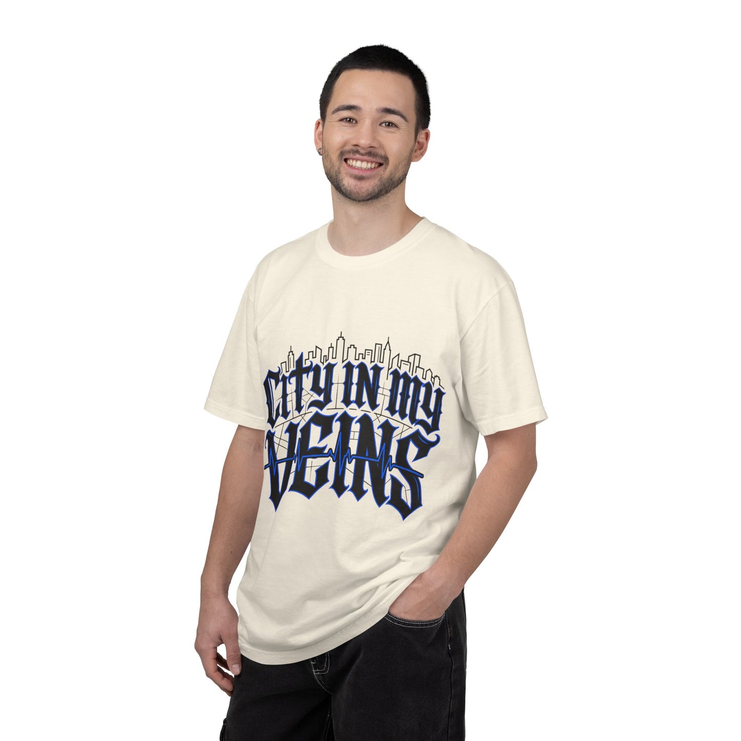 City in My Veins T-Shirt — Urban Skyline Graphic Tee