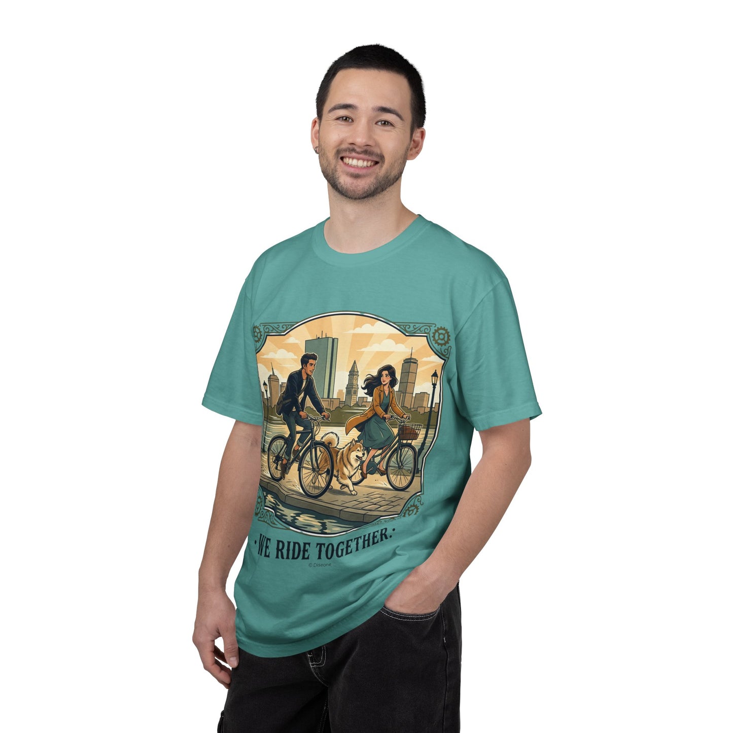 We Ride Together Bicycle Couple T-Shirt