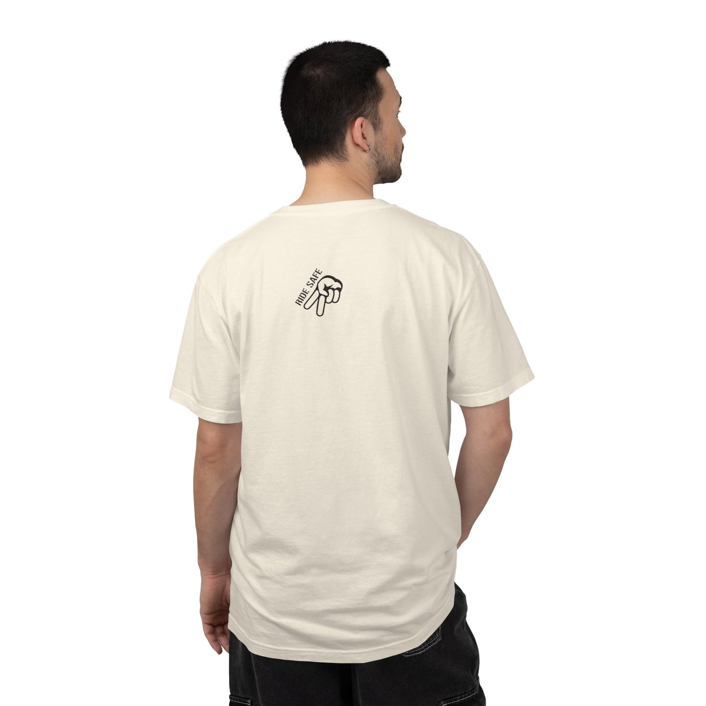 Motorcycle Sunset T-Shirt — Two Bikes Riding Into the Horizon