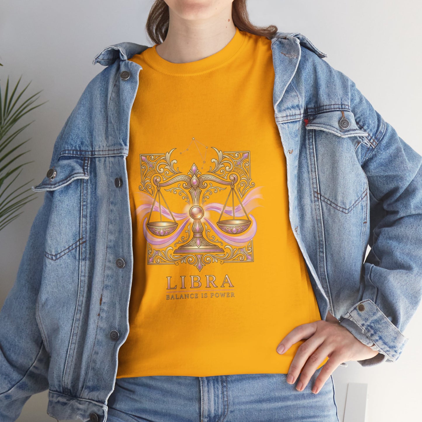 Libra Scales T‑Shirt — Zodiac Balance Is Power Tee