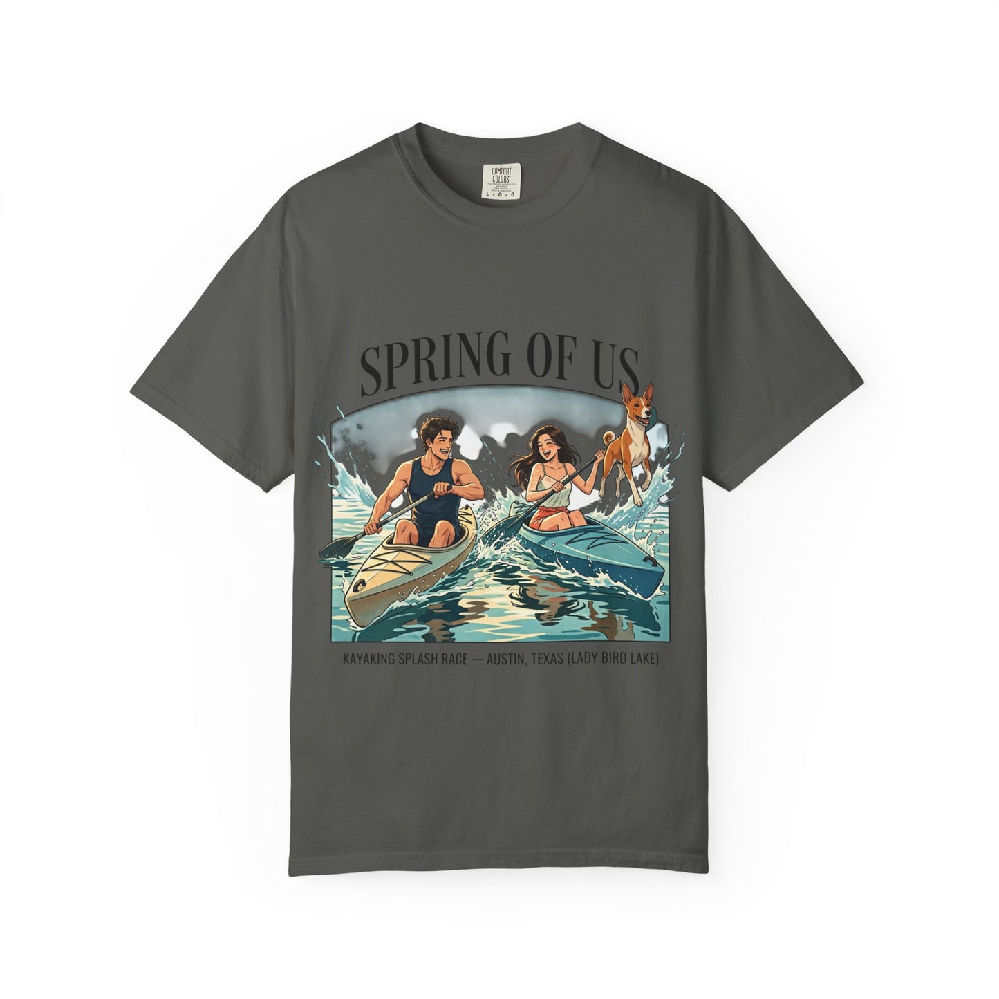 Spring of Us Kayaking T-Shirt — Retro Outdoor Adventure Tee