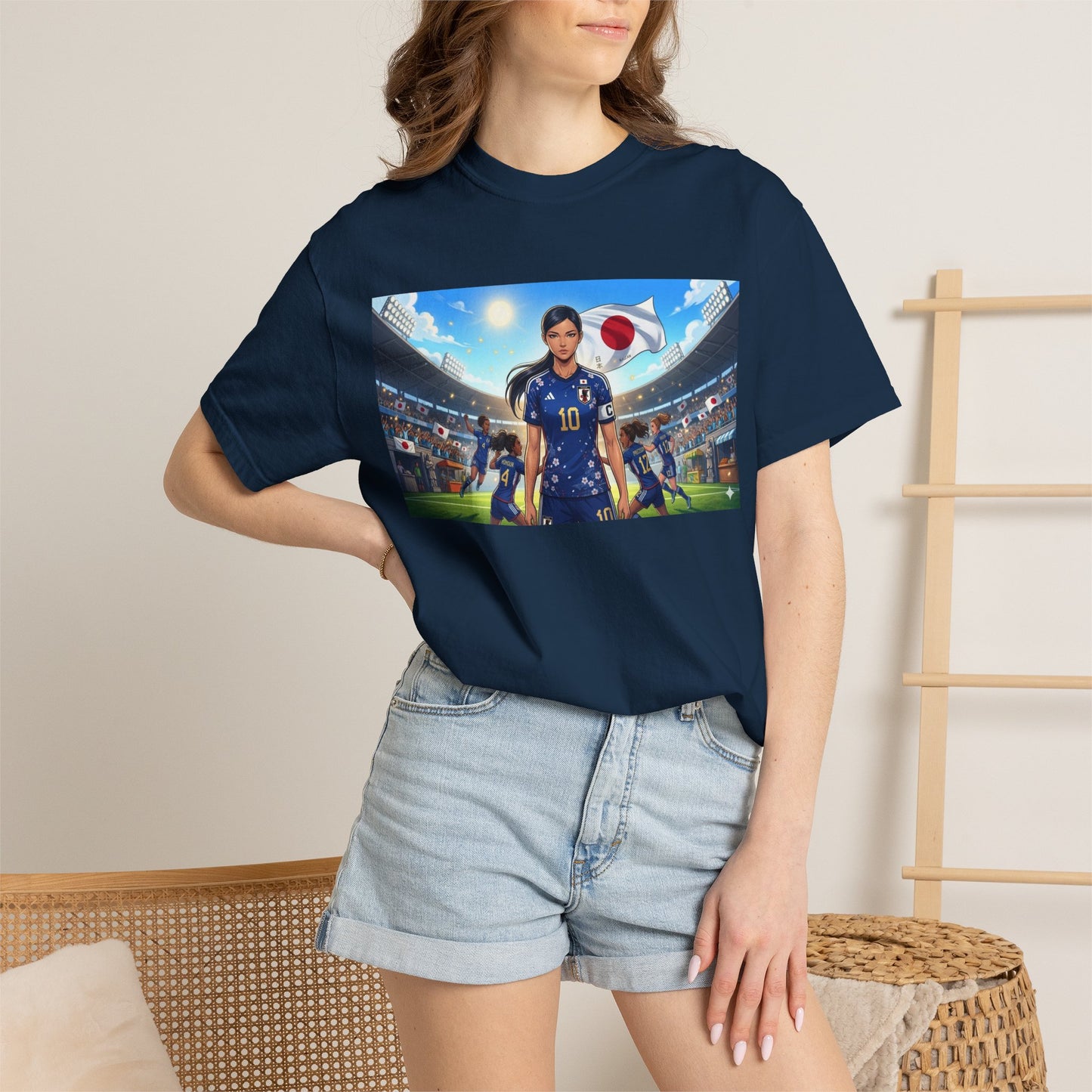 Soccer Player Japan T-Shirt — Japan Flag Soccer Fan Tee