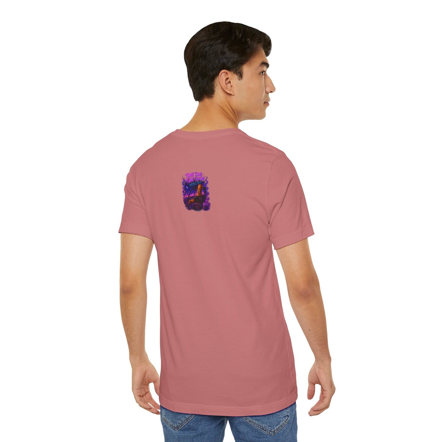 Tung Tung Tung Sahur Who Ride Like Us T-Shirt — Night Cruise Vaporwave Graphic Tee