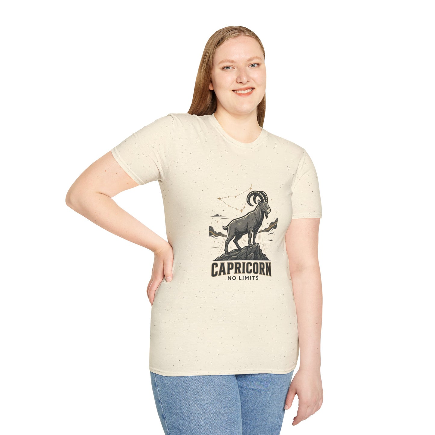 Capricorn 'No Limits' Zodiac T-Shirt — Goat Constellation Astrology Tee