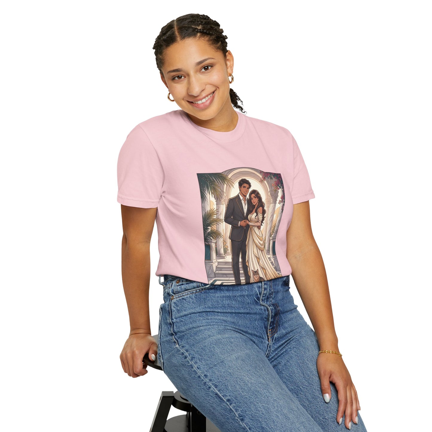 Romantic Vintage Wedding Portrait T-Shirt — "In Every Lifetime, I'd Find You"