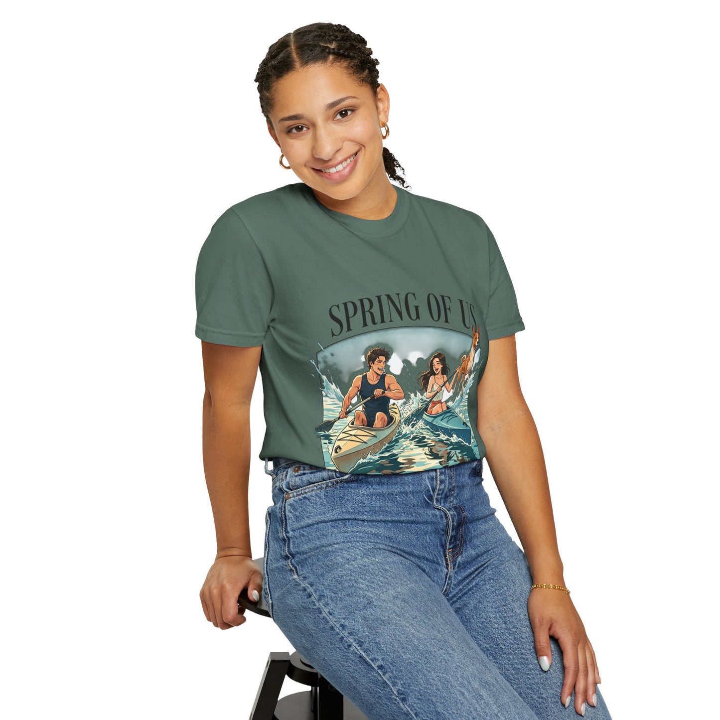 Spring of Us Kayaking T-Shirt — Retro Outdoor Adventure Tee