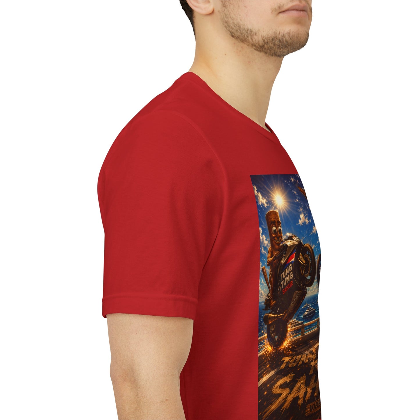 Motorcycle Stunt Tee — Sahara Riders Graphic T-Shirt
