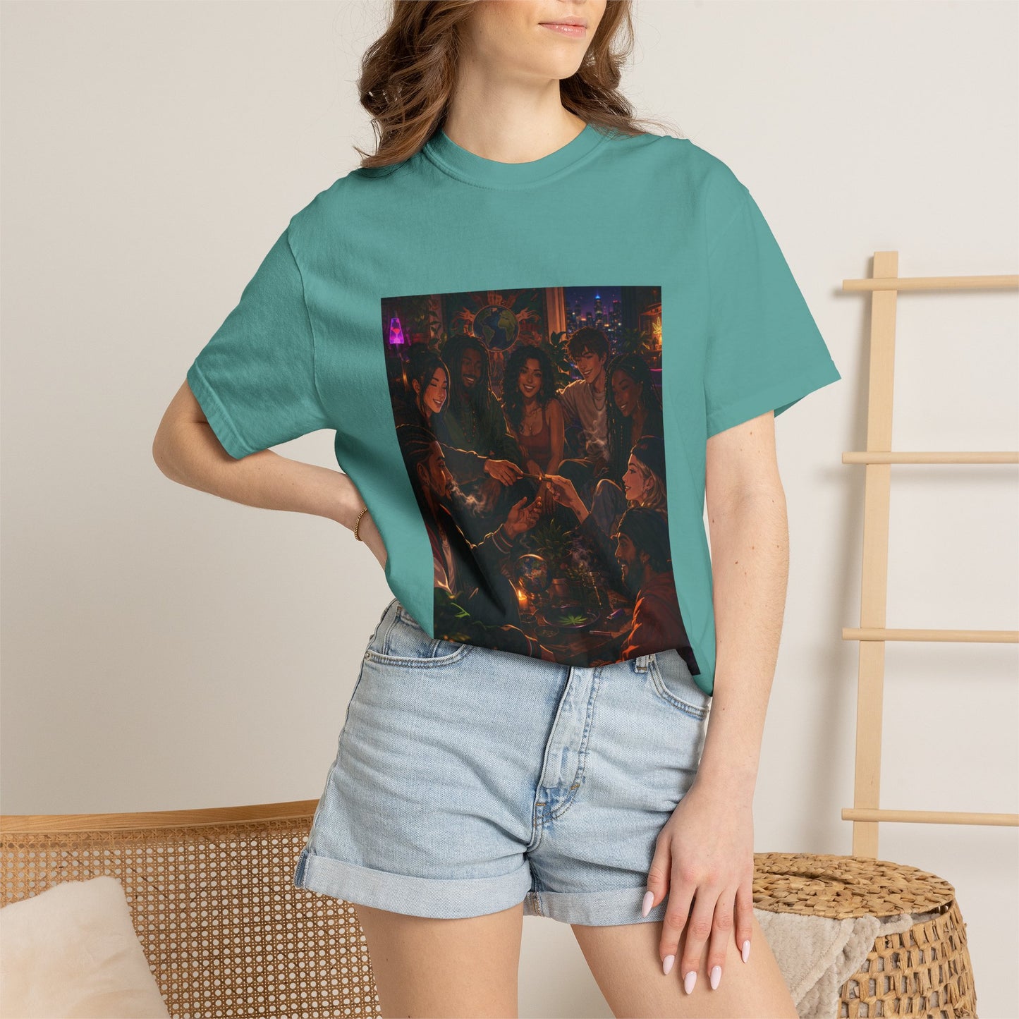 OUR MEMORIES - Vintage Night Party Scene T-Shirt