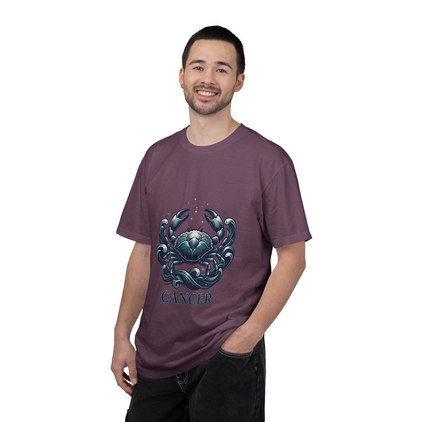Cancer Zodiac T-Shirt — Stylized Crab Astrological Tee