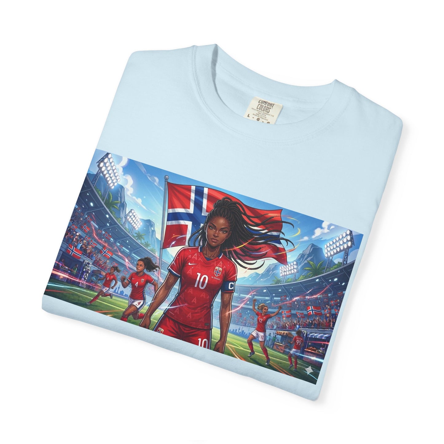 COMMANDER Norway – Female Unisex Garment-Dyed T-shirt