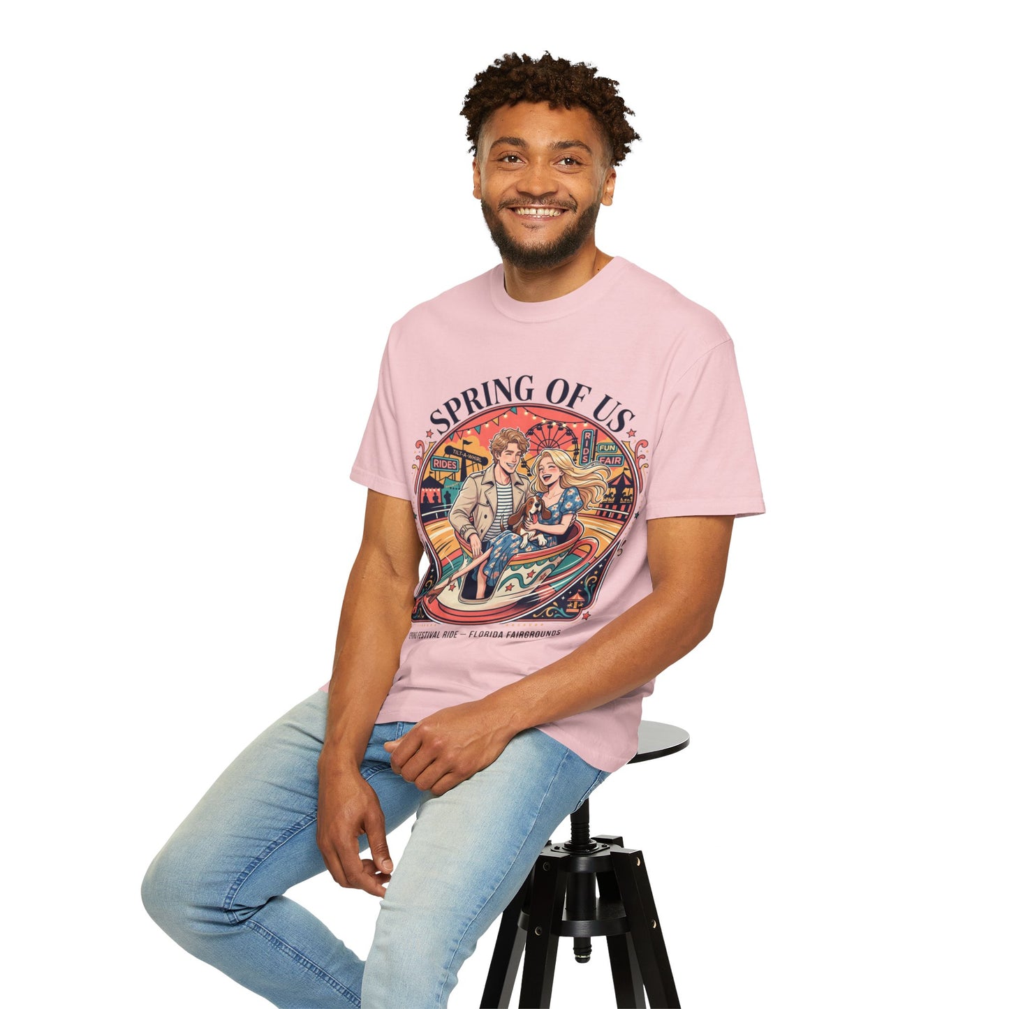 Spring of Us T-Shirt — Retro Carnival Couple Tee (Spring Festival Concert)