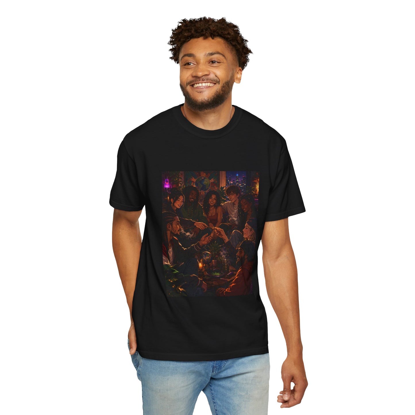OUR MEMORIES - Vintage Night Party Scene T-Shirt