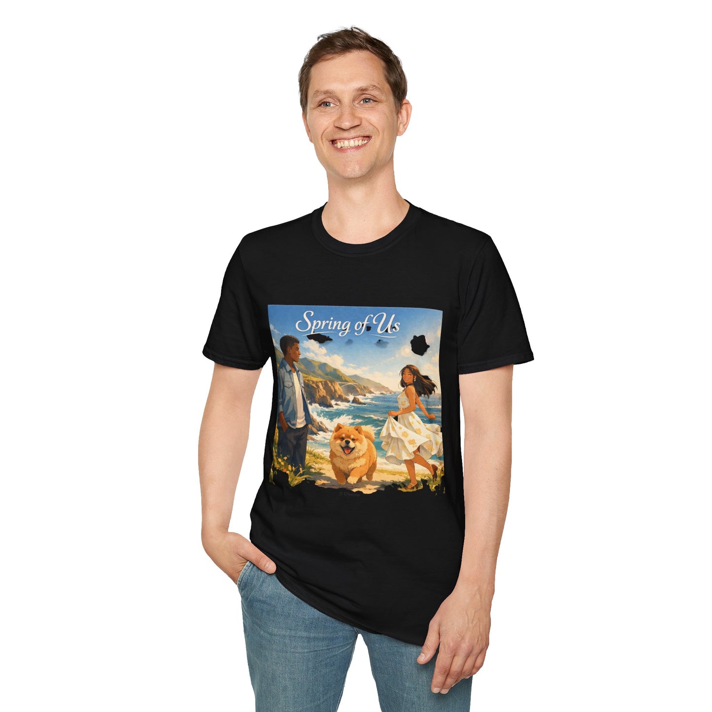 Spring of Us T-Shirt — Romantic Coastal Illustration Tee
