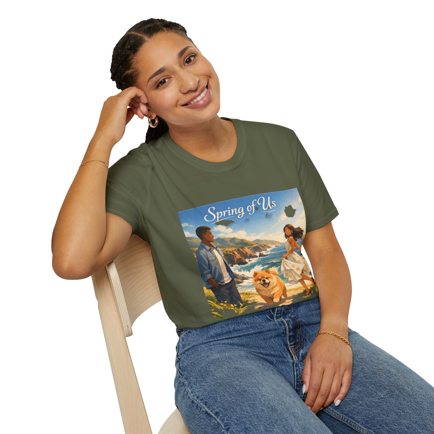 Spring of Us T-Shirt — Romantic Coastal Illustration Tee