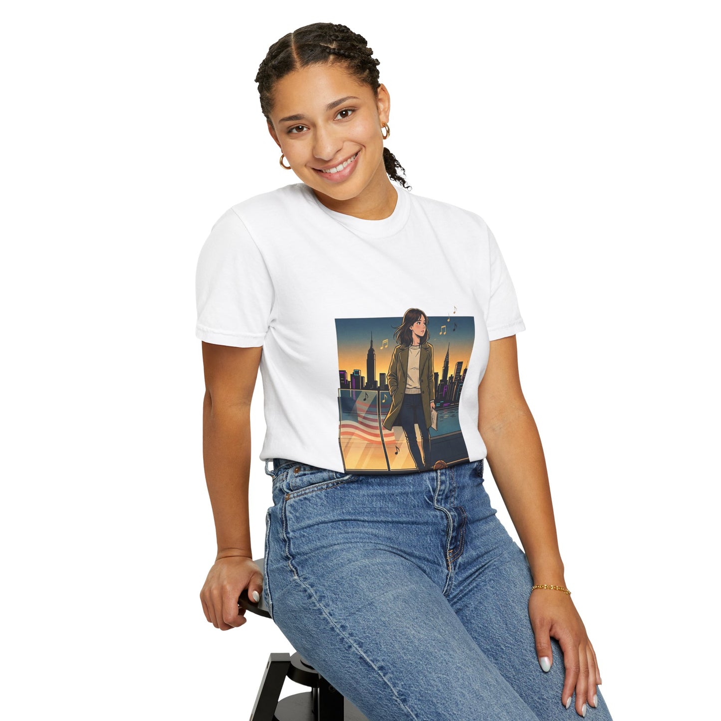 GLOBAL ENERGY: HER CITY, HER STORY— City Sunset Graphic T-Shirt