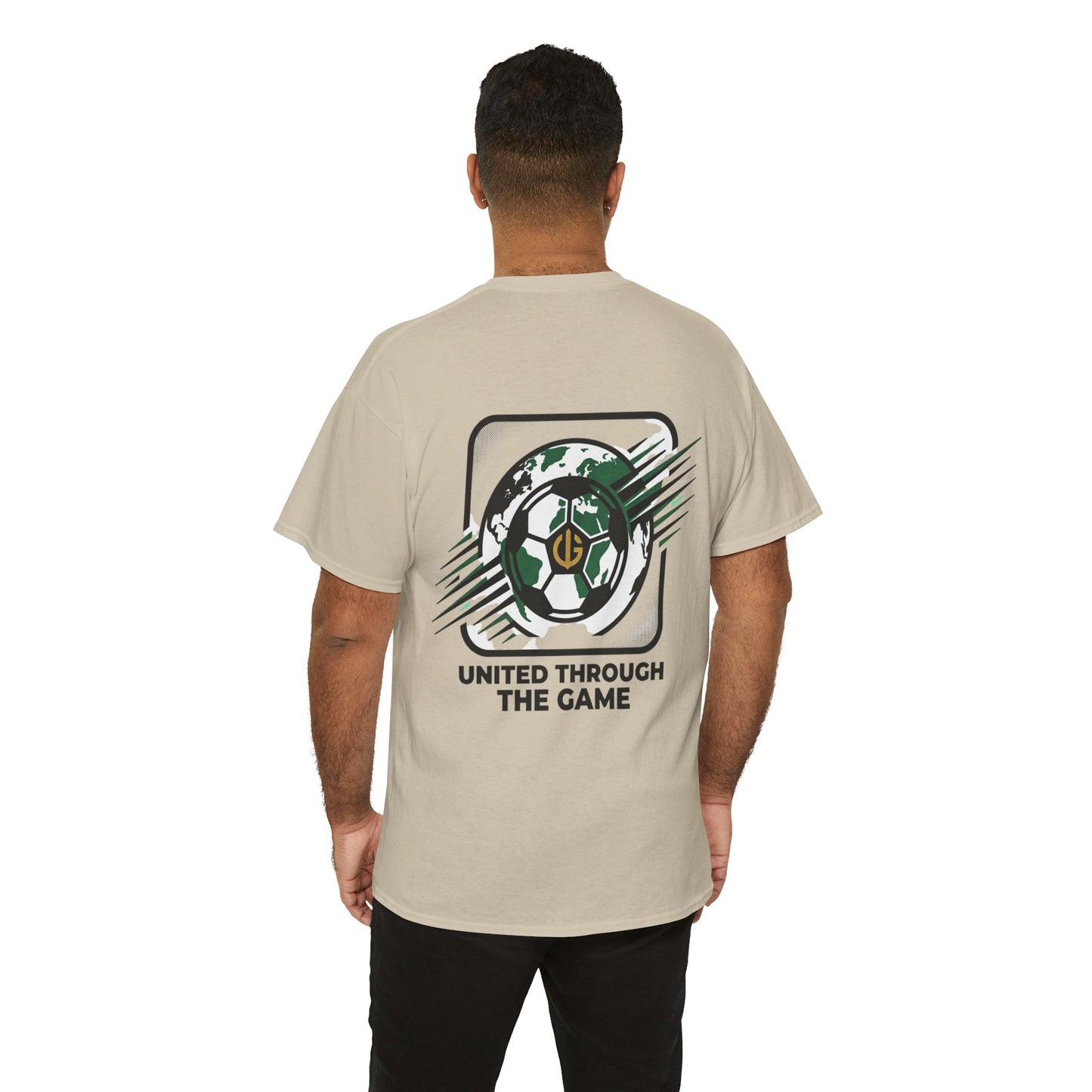 Soccer T-Shirt — "United Through the Game" Graphic Tee