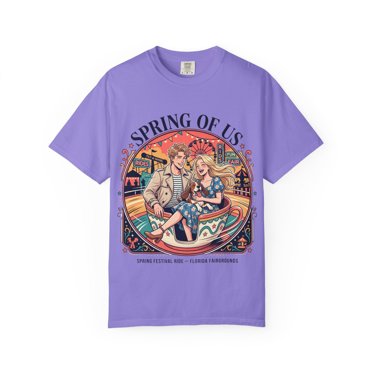 Spring of Us T-Shirt — Retro Carnival Couple Tee (Spring Festival Concert)