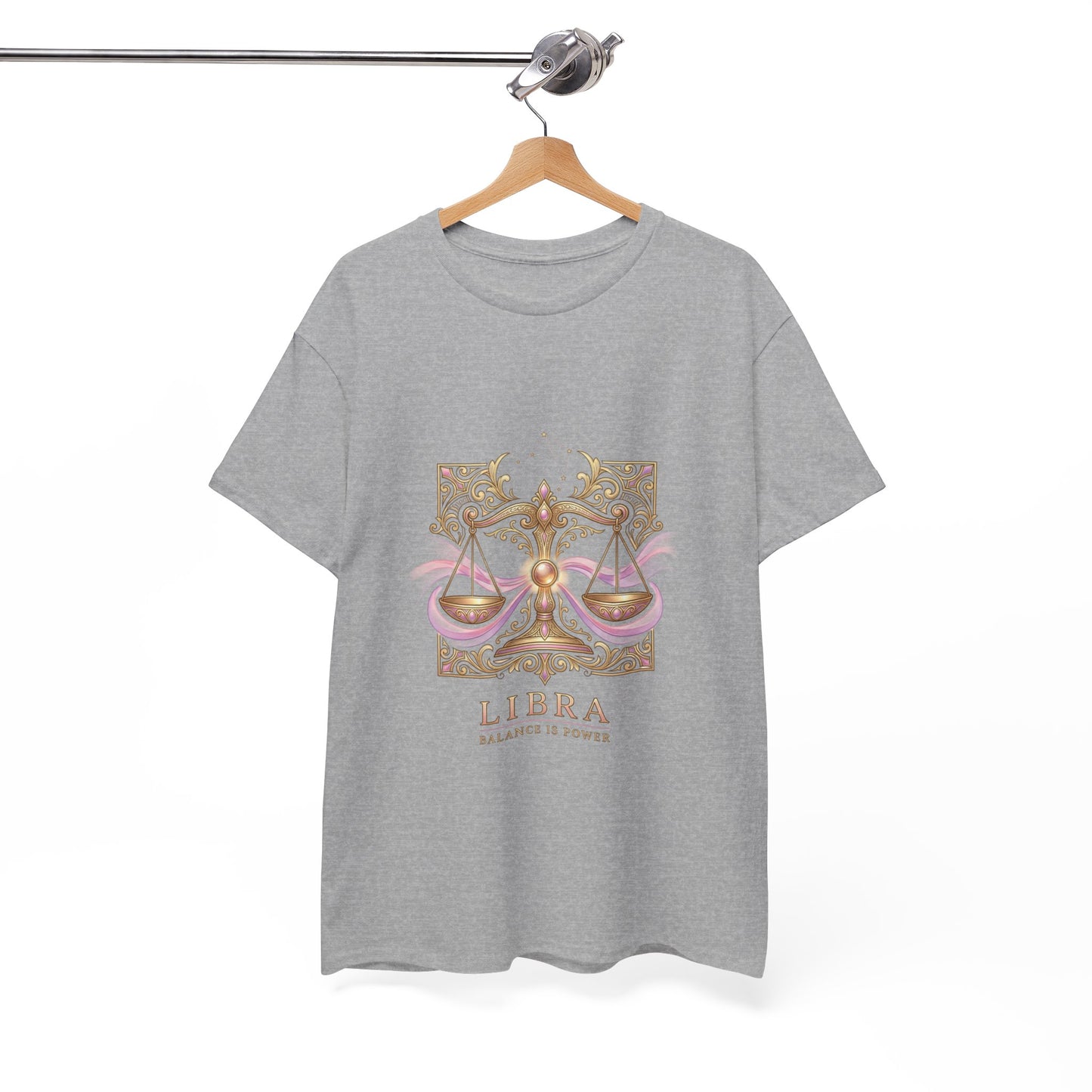 Libra Scales T‑Shirt — Zodiac Balance Is Power Tee