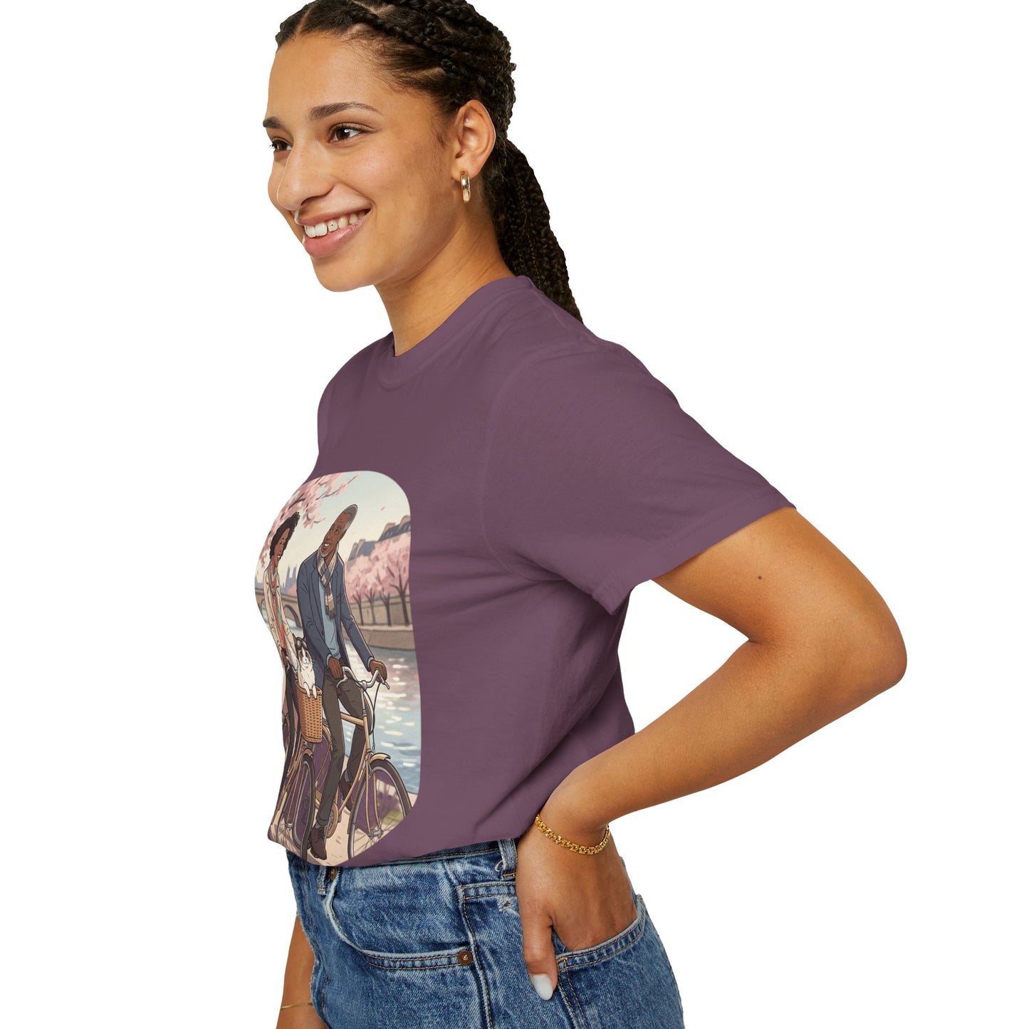 Couples Cherry Blossom Bike Ride T-Shirt