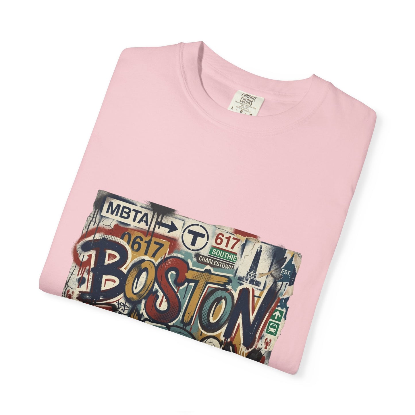 Boston Energy T-Shirt — Graffiti Cityscape Tee