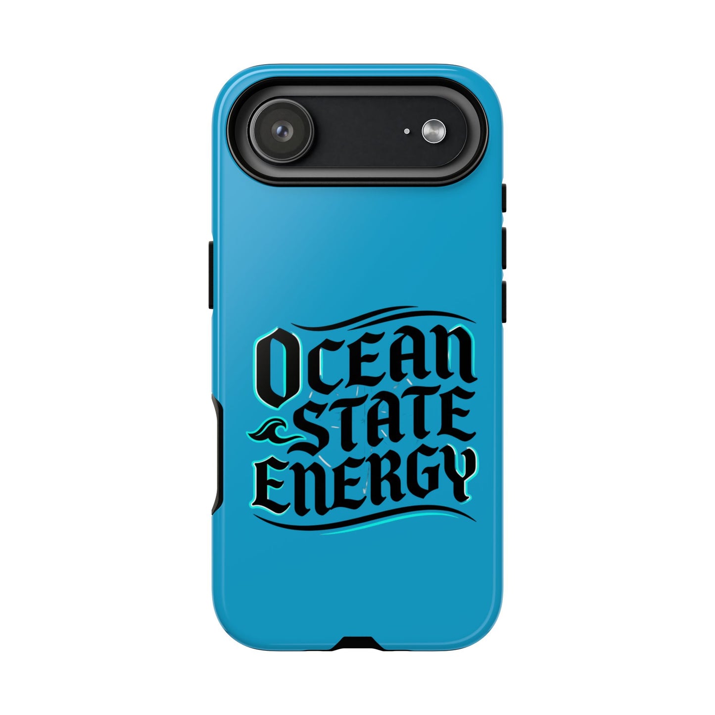 Ocean State Energy Phone Case — Tough Protective iPhone Cover with Nautical Script