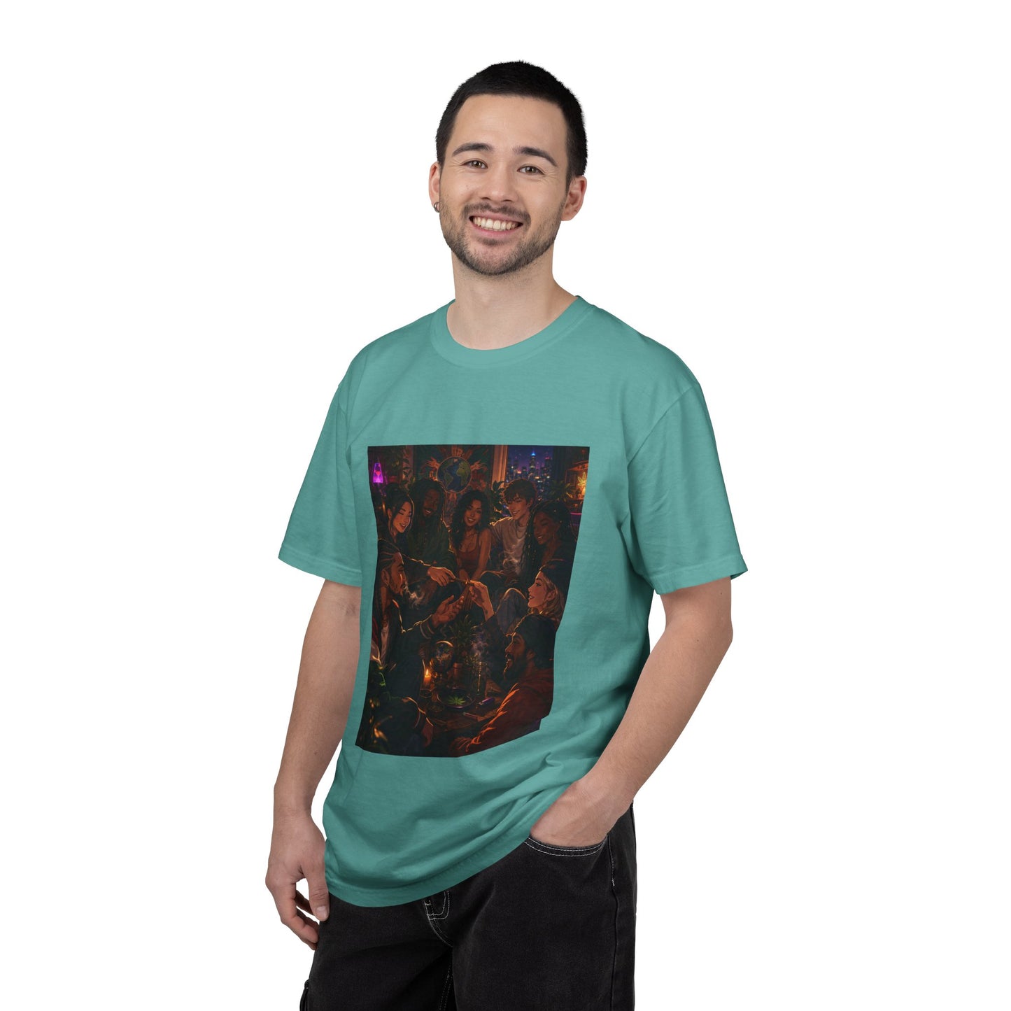 OUR MEMORIES - Vintage Night Party Scene T-Shirt