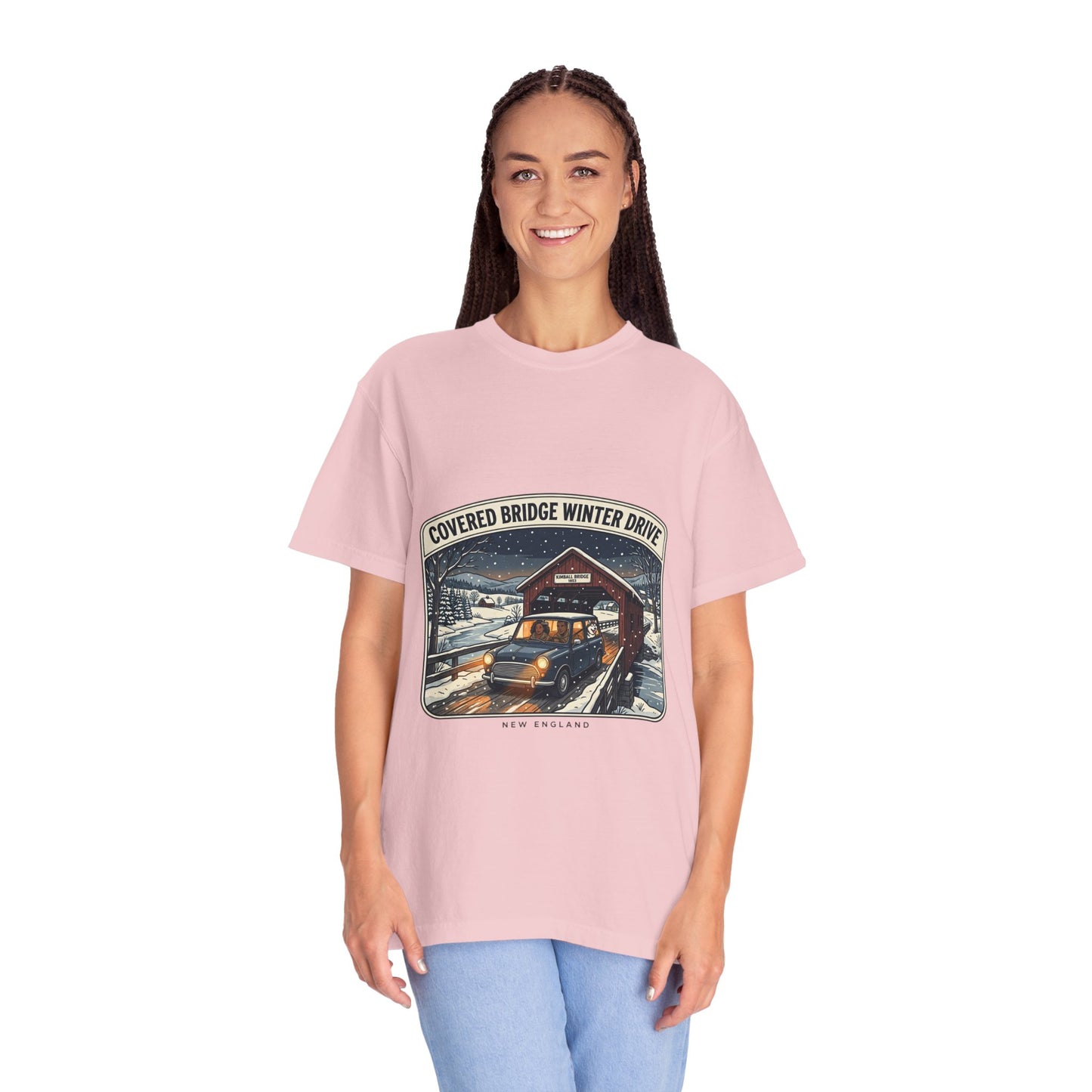 Covered Bridge Winter Drive T-Shirt