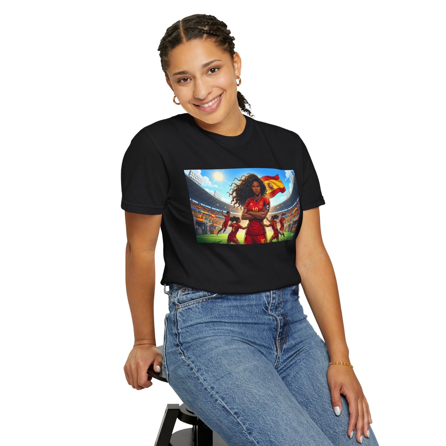 Spain – Female Soccer Champion - Stadium Graphic T-Shirt
